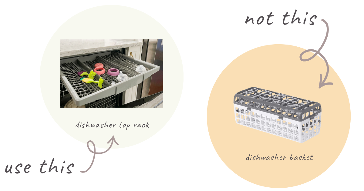 dishwasher top rack vs basket