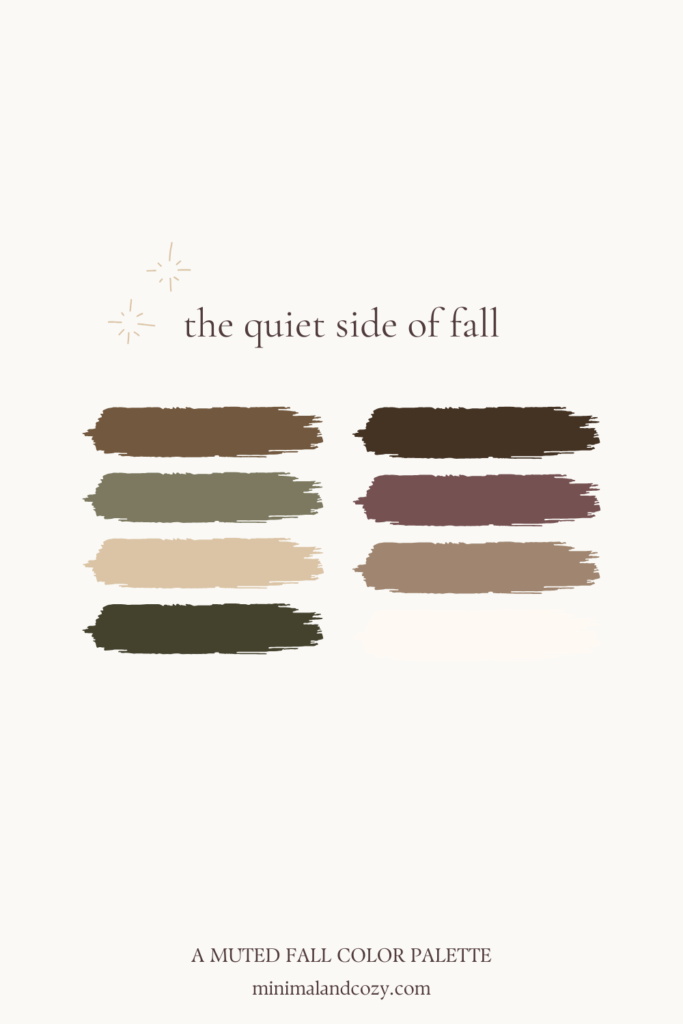 muted fall color palette